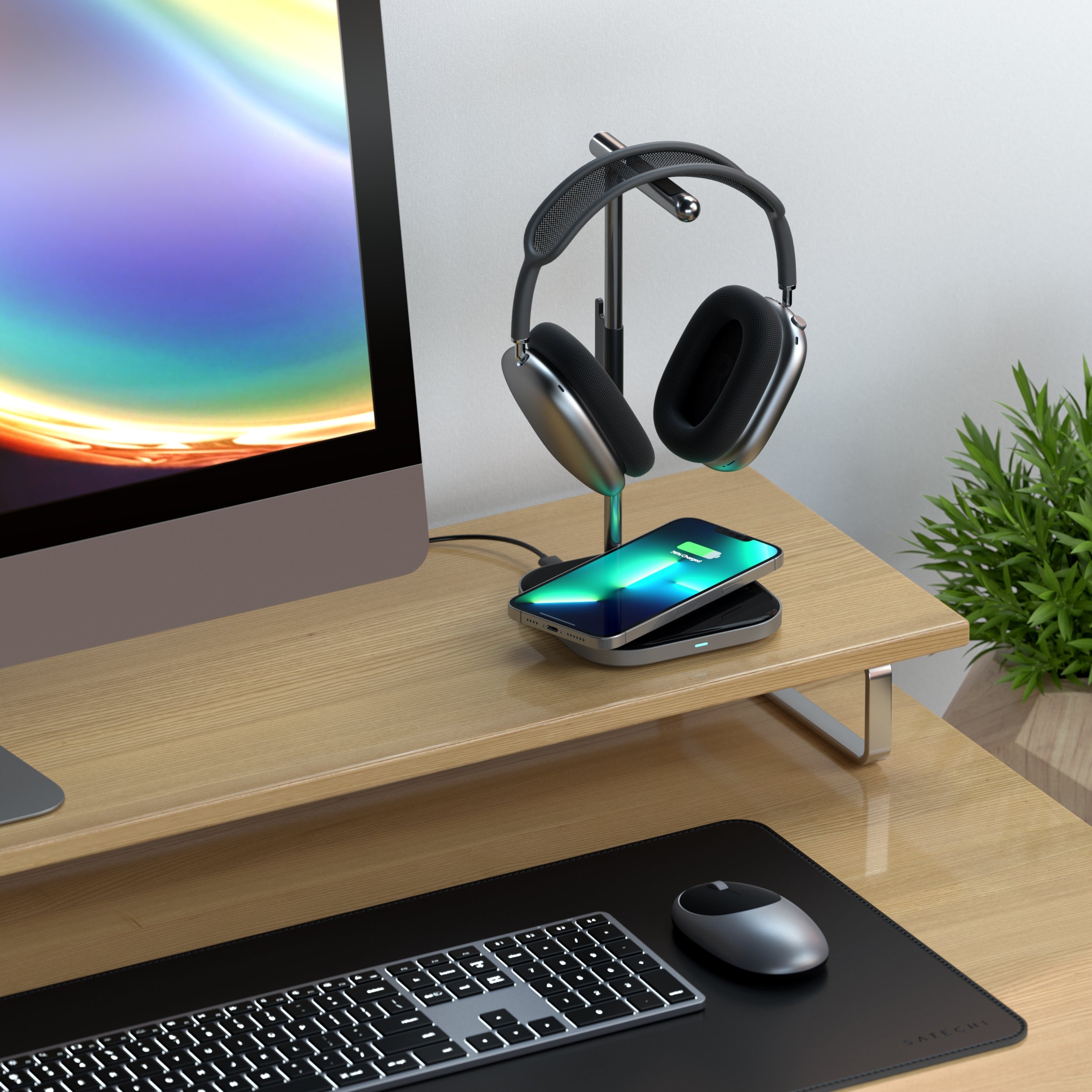 2-in-1 Headphone Stand with Wireless Charger - Image 6