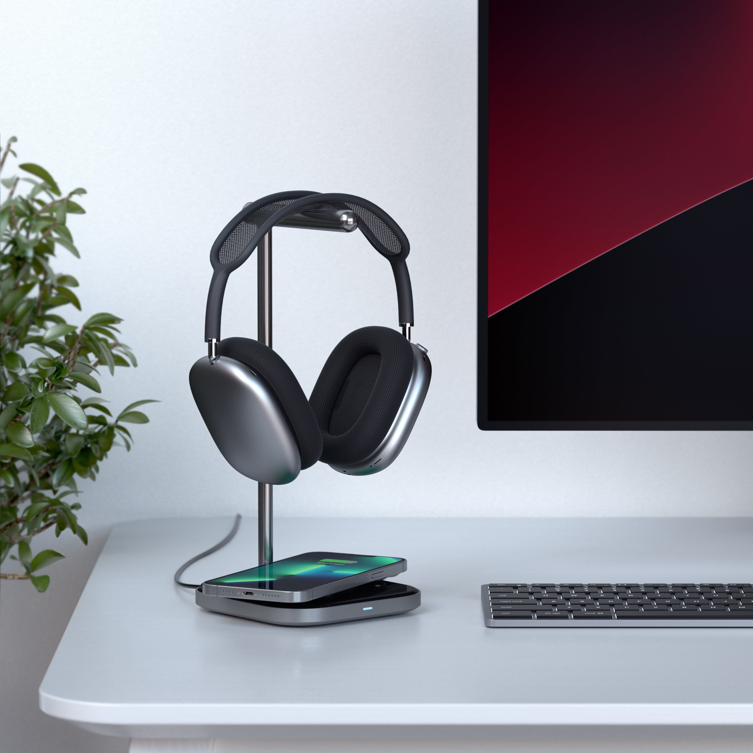 2-in-1 Headphone Stand with Wireless Charger - Image 5