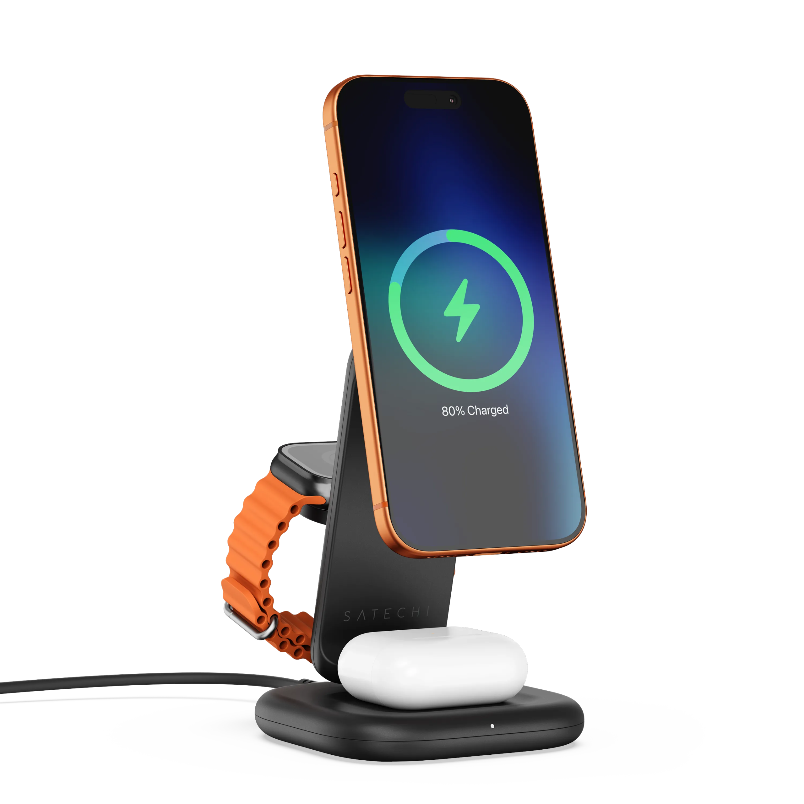 3-in-1 Foldable Wireless Charging Stand with Qi2 25W