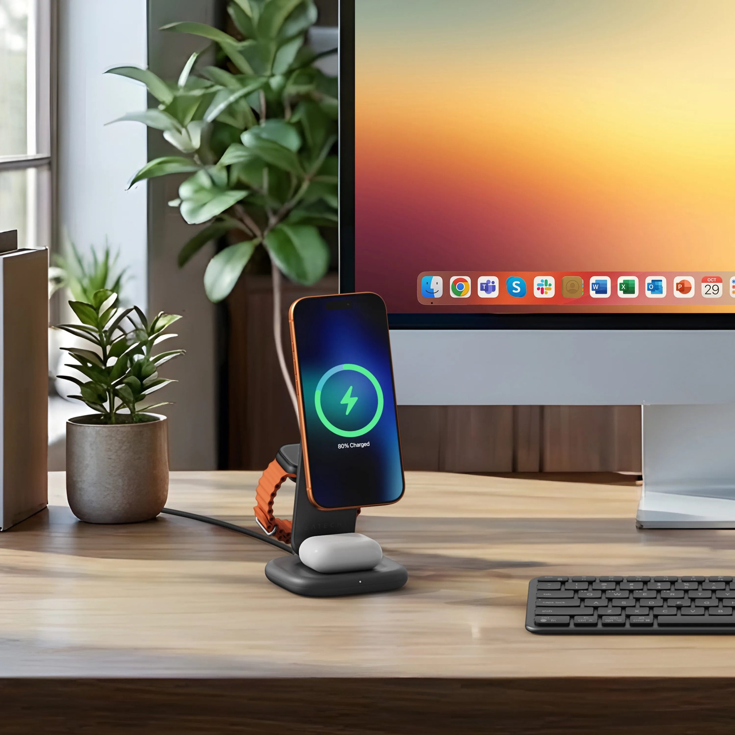3-in-1 Foldable Wireless Charging Stand with Qi2 25W - Image 2