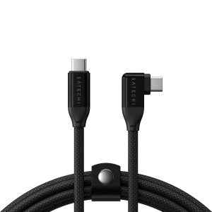 Right-Angle USB-C to USB-C Data and Charge Cable (1m)
