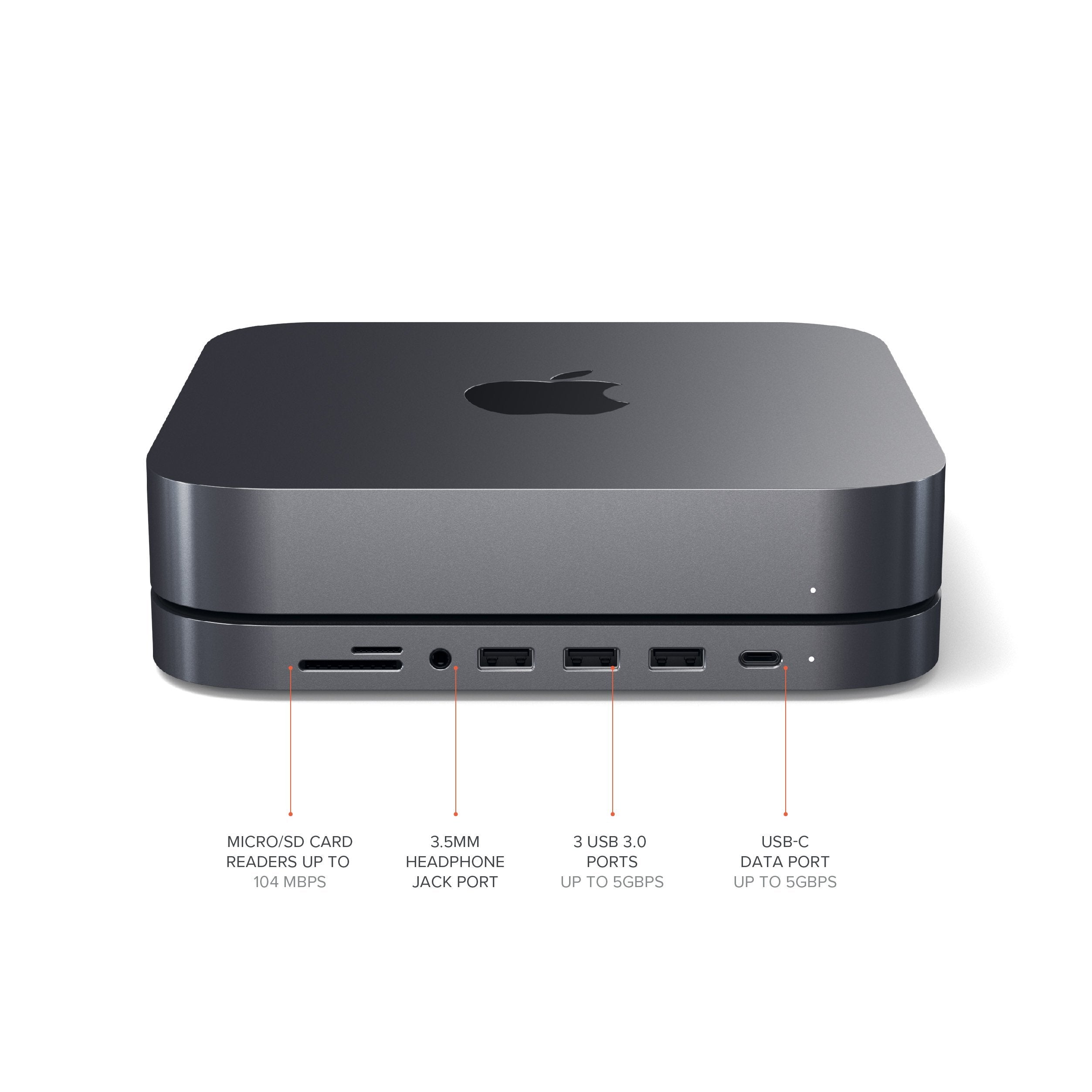 Type-C Aluminum Stand & Hub for Mac Mini - Image 3