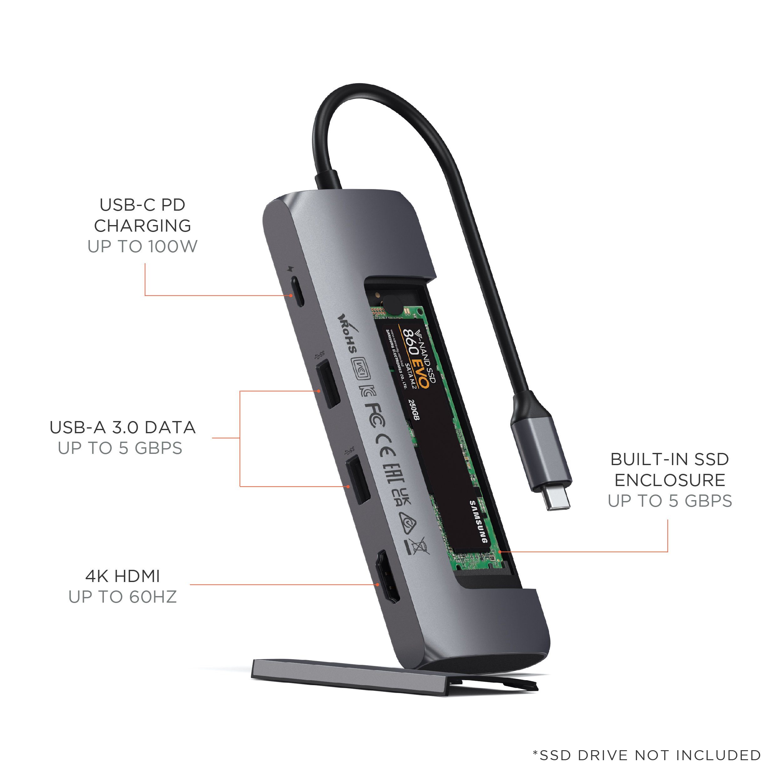 USB-C Hybrid Multiport Adapter - Image 2