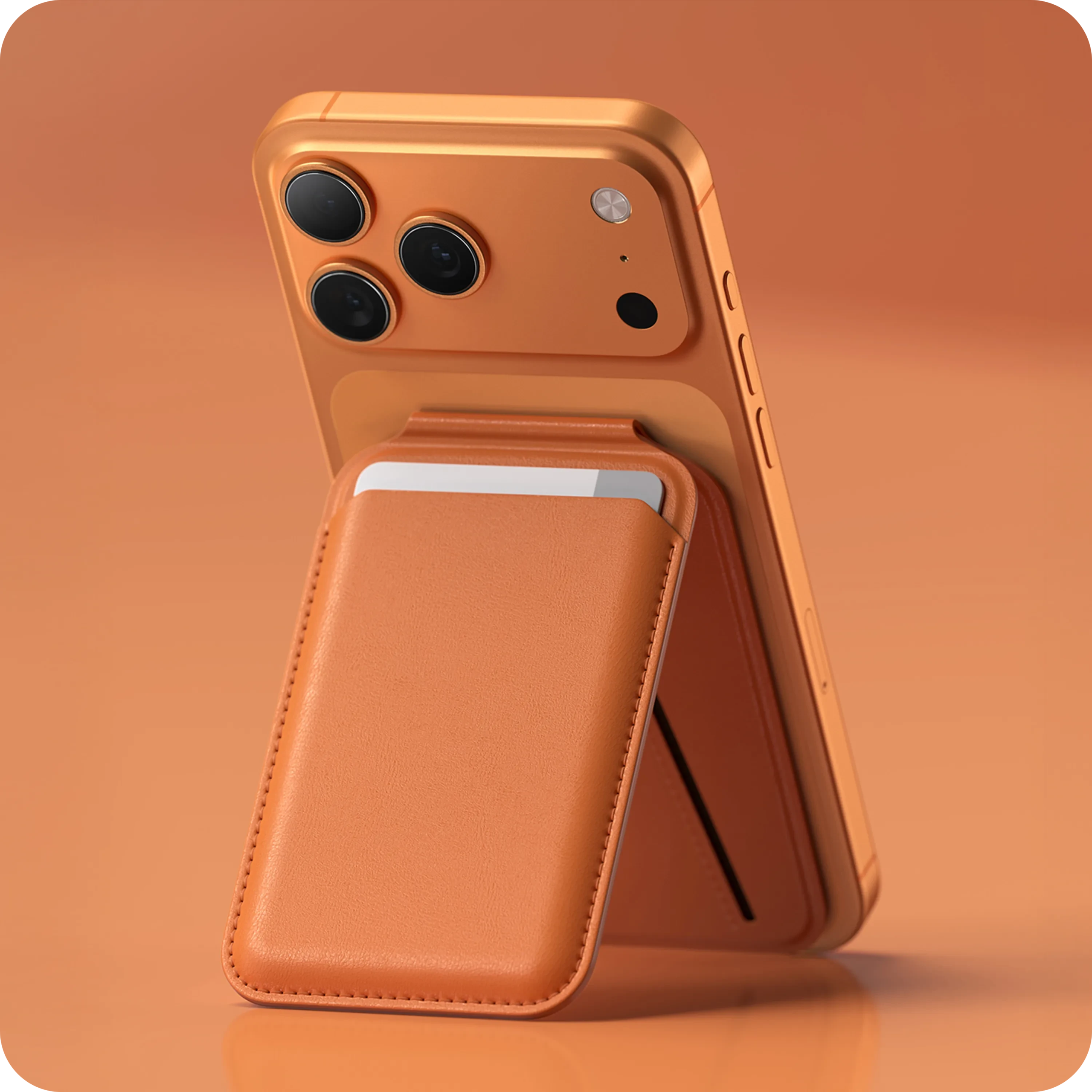 Vegan-Leather Magnetic Wallet Stand - Image 24